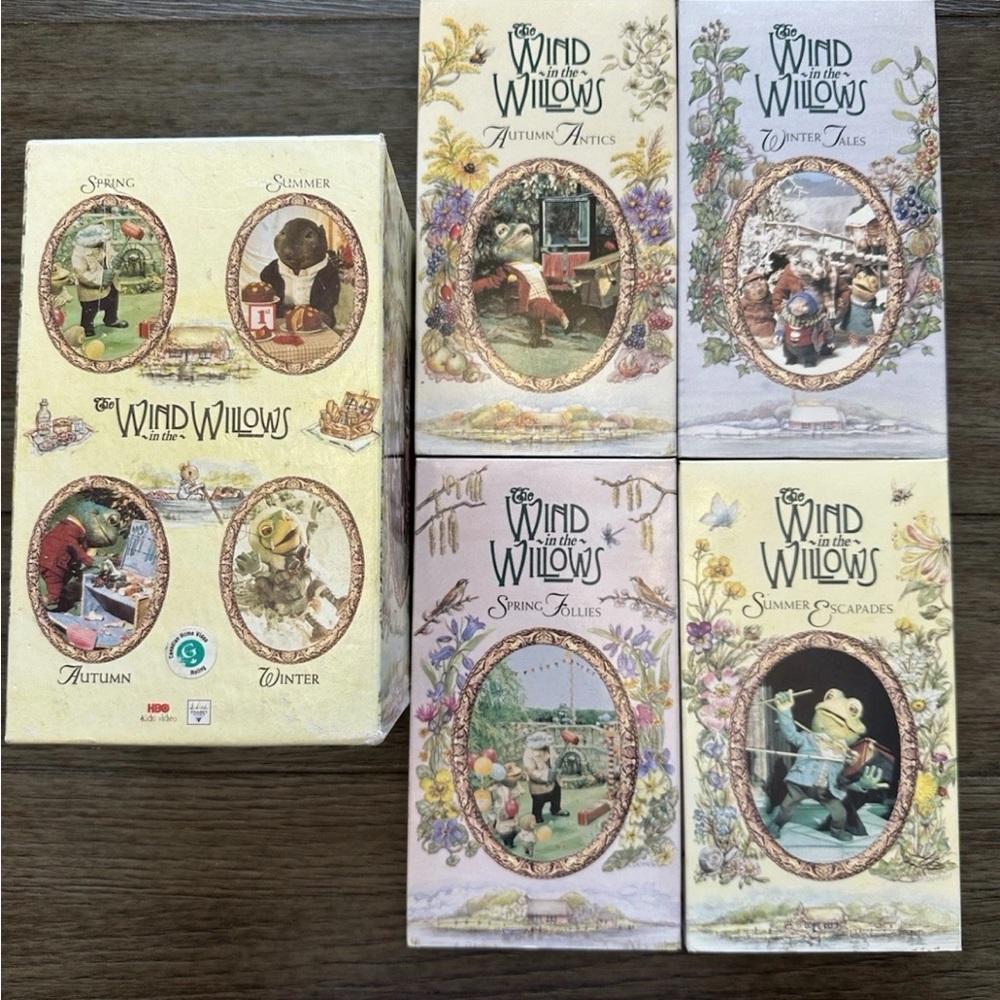 The Wind in the Willows (VHS, 1999) 4-Tape Set – HBO Kids Video – Complete